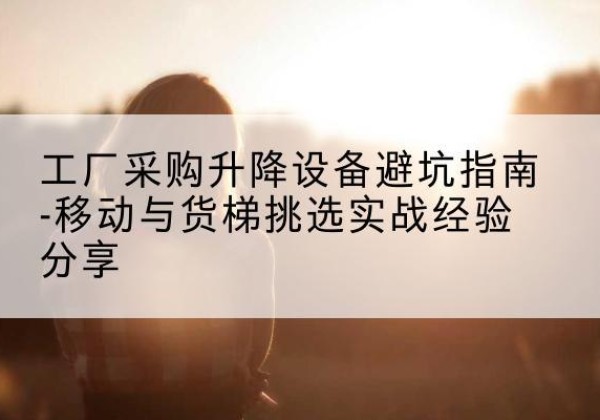 循化移动式升降机怎么选-工厂采购升降设备避坑指南-移动与货梯挑选实战经验分享